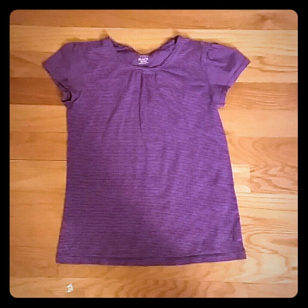 Purple stripped shirt